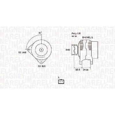 generátor MAGNETI MARELLI 063731627010