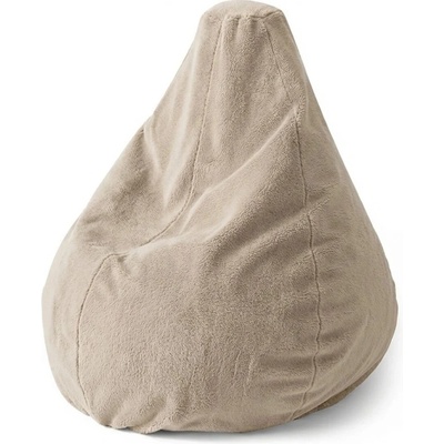 Sablio sedací vak Pear Softy Sand 70 x 95 x 15 cm