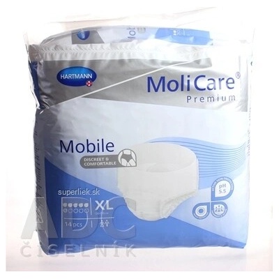 Paul Hartmann AG MoliCare Premium Mobile 6 kvapiek XL plienkové nohavičky naťahovacie 14 ks