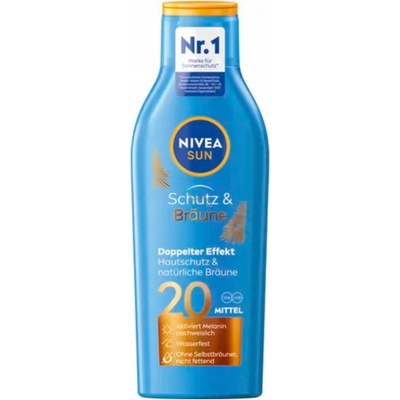 Nivea Sun Protect & Moisture hydratační mléko na opalování SPF20 200 ml