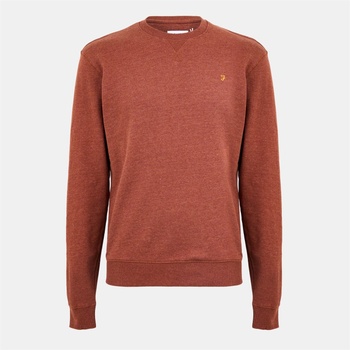 Farah Блуза Farah Tim Crew Sweatshirt - Dark Teak