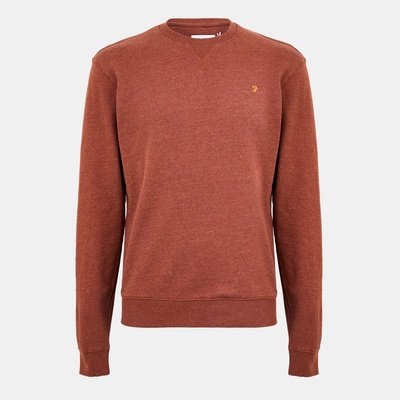 Farah Блуза Farah Tim Crew Sweatshirt - Dark Teak