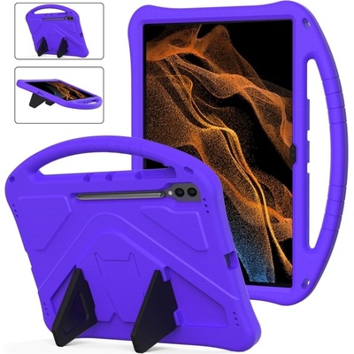 Vsetkonamobil 65142 KIDDO Detský obal pre Samsung Galaxy Tab S9 Ultra / Tab S10 Ultra fialový