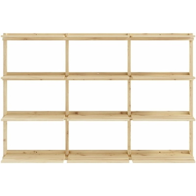 Nástenná knižnica z borovicového dreva v prírodnej farbe 192x127 cm Groove – Karup Design