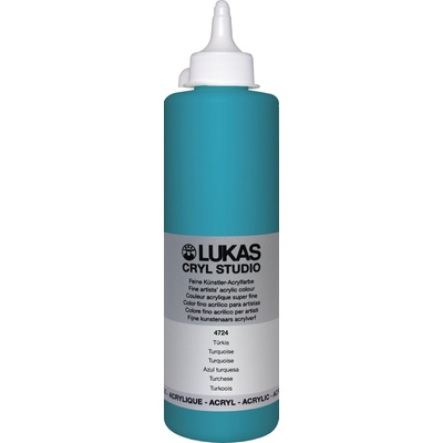 LUKAS Cryl Studio Plastic Bottle АКРИЛНА боя Turquoise 500 ml 1 бр (747240500)