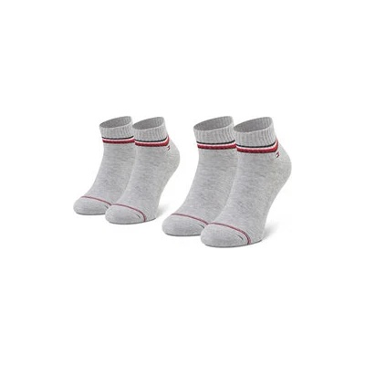 Tommy Hilfiger Комплект 2 чифта къси чорапи мъжки 100001094 Сив (100001094)