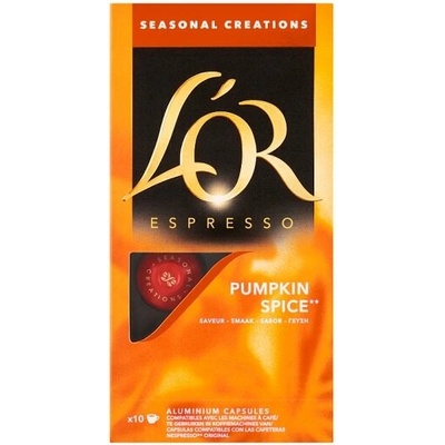 L'OR Espresso Seasonal Creations Pumpkin Spice pražená mletá káva 10 kapsúl 52 g