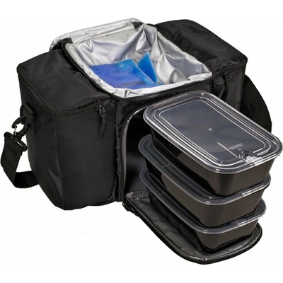 GymBeam taška na jedlo Advanced Prep black