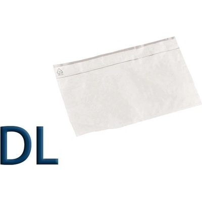 Obálka priehľadná samolepiaca DL, pre doklady formátu DL