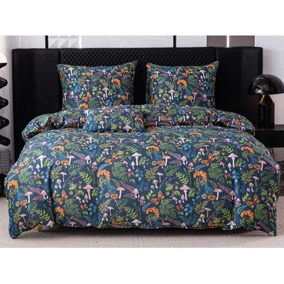 Textilomanie Obliečky z mikrovlákna MUSHROOMS AND PLANTS farebné 70x90 140x200