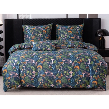 Textilomanie Obliečky z mikrovlákna MUSHROOMS AND PLANTS farebné 70x90 140x200