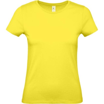 B&C Collection B&C E150 / Дамска тениска с обло деколте - слънчево жълто L (01002Tu3603)