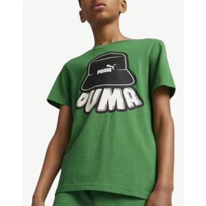 PUMA Ess Mid 90s Graphic Tee B Green - magazinko