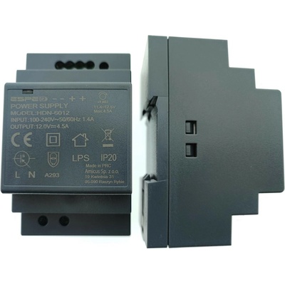 PULZNÝ NAPÁJACÍ ZDROJ PRE DIN LIŠTU ESPE HDN-6012 12V/54W/4,5A