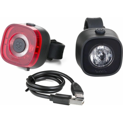 Sada světel na kolo woom Beam přední + zadní LED USB 600mAh