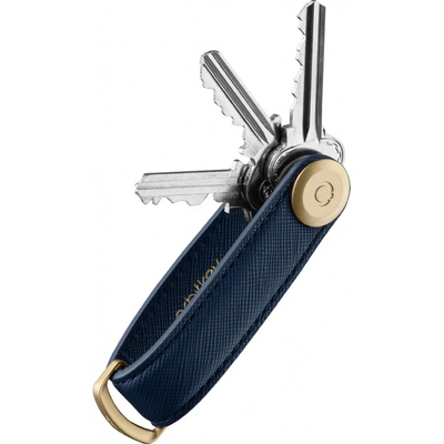 Kľúčenka Orbitkey Kožená 2.0 Saffiano Oxford Blue - tmavo modrá