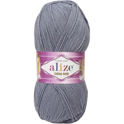 Alize Cotton Gold 87 kouřově šedá