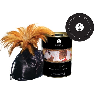 Shunga Sensual Body Powder Sweet Snow Blazing Cherry 228g