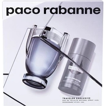 Paco Rabanne Invictus EDT 100 ml + 75 ml deostick dárková sada