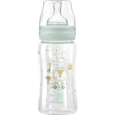 KikkaBoo Шише стъклено 240мл Jungle King Mint (31302020122)
