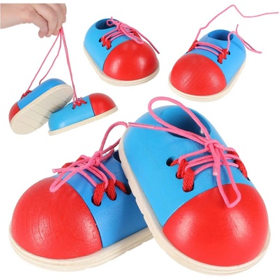 KIK KX7858 dřevěná Šněrovací botička 2ks