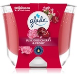 Glade Luscious Cherry & Peony ароматна свещ 204 гр