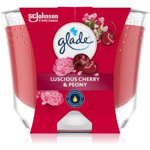Glade Luscious Cherry & Peony ароматна свещ 204 гр