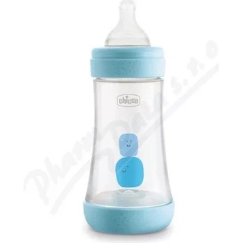 Chicco láhev Perfect 5 silikon modrá 240 ml