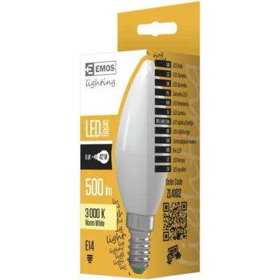 EMOS E14 6W 3000K 500lm ZL4102