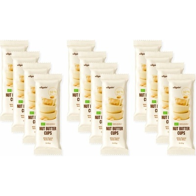 Vilgain Nut Butter Cups Bio Biele arašidové blaho 12 x 39 g