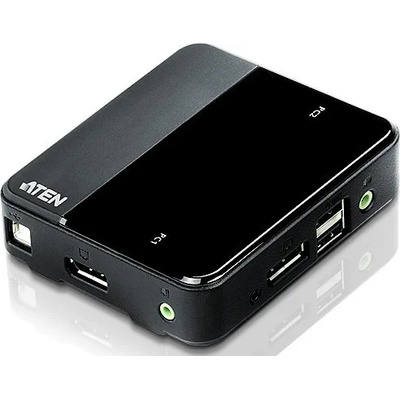 ATEN KVM превключвател ATEN CS782DP, 11 порта, USB, DisplayPort, Audio, Черен (ATEN-CS782DP-AT)