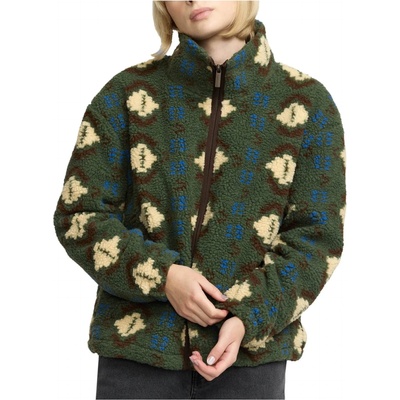Selfhood Дамско поларено яке Selfhood Women's Printed Teddy Fleece jacket - Green (105-6934-0114)