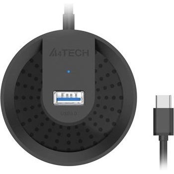 A4Tech USB хъб A4tech HUB-30C, 4 портов, USB 3.0, 5120 Mbit/s, Черенa (5109)