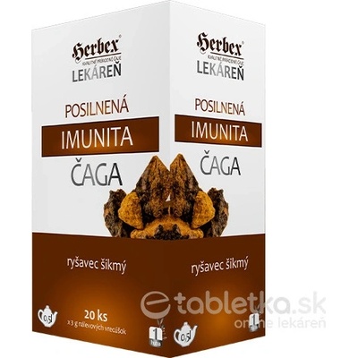 HERBEX Posilnená imunita ČAGA 20 x 3 g