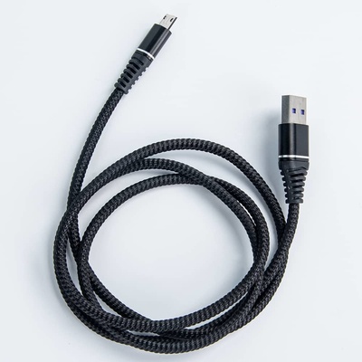 Bomba USB Data kábel extra ohybný micro USB 1M Čierna F144_BLACK