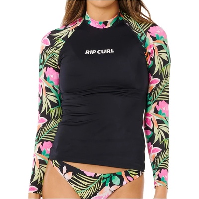 Rip Curl Дамска ликра Rip Curl Women's Molokai L/S Floral Insert Lycra - Black (150-5971-0114)