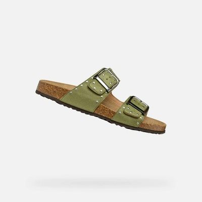 Geox Светлозелени дамски чехли Geox Brionia R Geox | Zelen | ЖЕНИ | 36