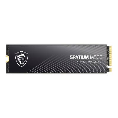 Памет SSD 2TB, MSI SPATIUM M560, NVMe, M. 2 (2280), скорост на четене до 10300MB/s, скорост на запис до 8700MB/s