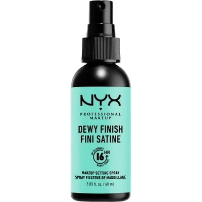 NYX Professional Makeup Dewy Finish освежаващ спрей за фиксиране на грима 60 ml