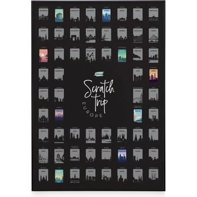 Salouza Stírací plakát – Města Evropy – Zboží Dáma