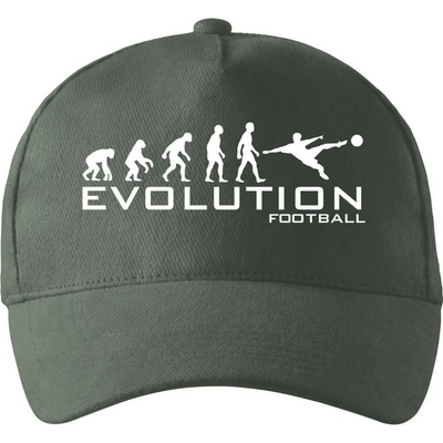 Evolution Football so zahnutým šiltom a mosaznou sponou Tm. bridlica šedozelená