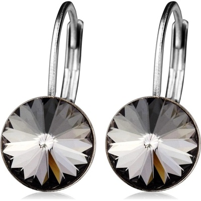 Šperky4U ocelové náušnice black Diamond NBSS08-BD