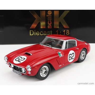 Kk-scale Ferrari 250gt Swb Coupe N 62 Winner Monza 1960 C.m.abate Red 1:18