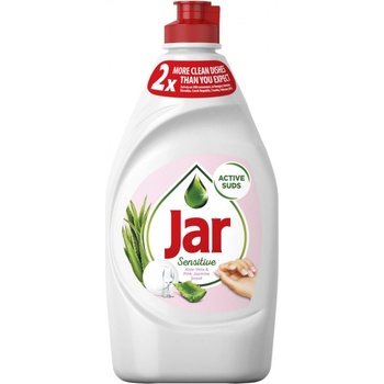 Jar Sensitive tekutý prostředek na nádobí Aloe Vera & Pink Jasmin 450 ml