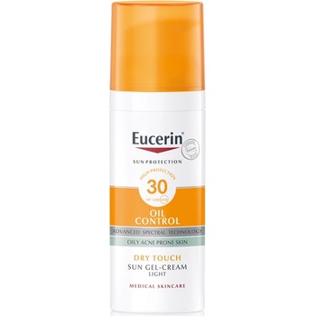 Eucerin Sun Слънцезащитен гел-крем за лице Oil Control, SPF30, 50 ml