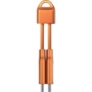 Nomad Кабел за бързо зареждане за устройства с USB-C порт - Nomad ChargeKey USB-C to USB-C 240W Charging Cable (оранжев) (12 см) (NM014643858)