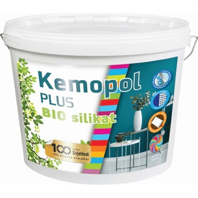SVJETLOST KEMOPOL PLUS BIOSILIKAT Biela, 15L