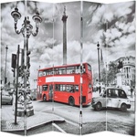 vidaXL Черно-бял лондонски автобус 200x170 cm 245875