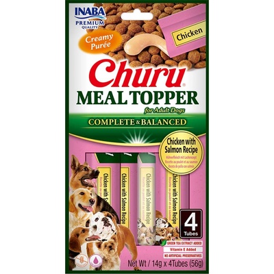 Churu Meal Topper Chicken with Salmon Recipe 4 x 14 g