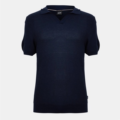 Boss Блуза с яка Boss Men's Tempio Fine Knit Short Sleeve Polo Shirt - Dark Blue 404